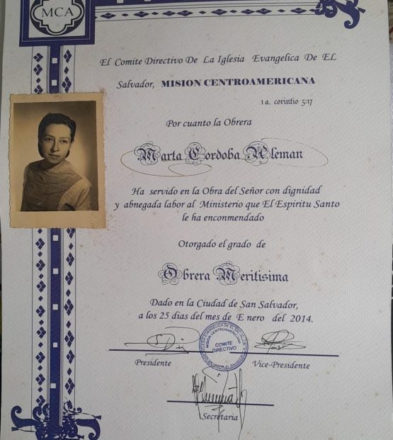 6-Diploma Obrera Meritisima Misión Centroamericana -Enero 2014